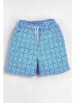 Gold Class Kidswear Labyrinth Printed Cord Lined Boy Shorts  - Image 1