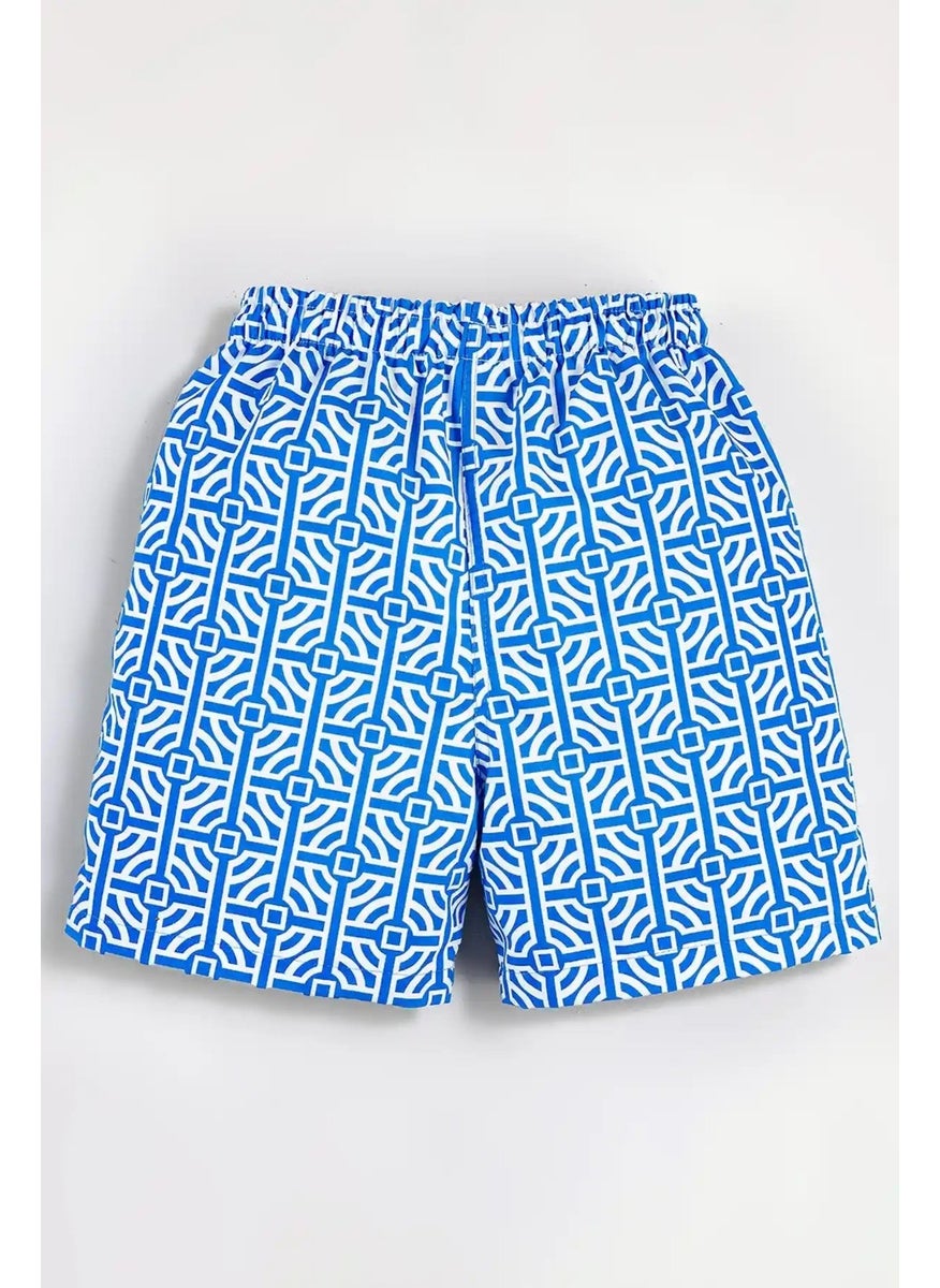 Gold Class Kidswear Labyrinth Printed Cord Lined Boy Shorts  - Image 2