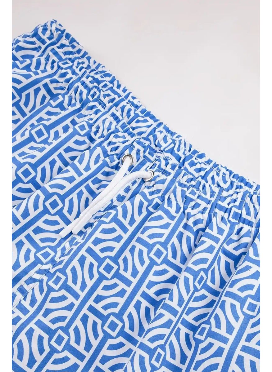 Gold Class Kidswear Labyrinth Printed Cord Lined Boy Shorts  - Image 4