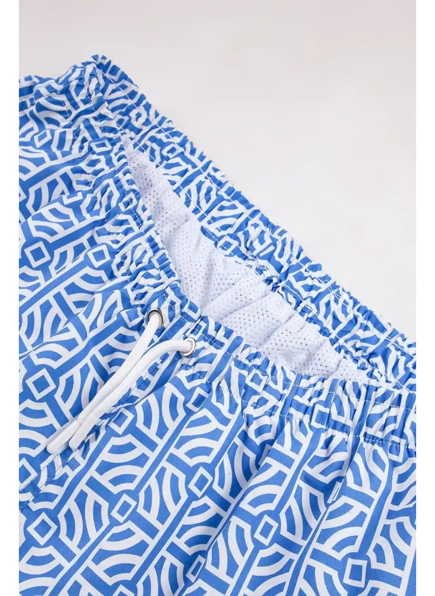 Gold Class Kidswear Labyrinth Printed Cord Lined Boy Shorts  - Image 5