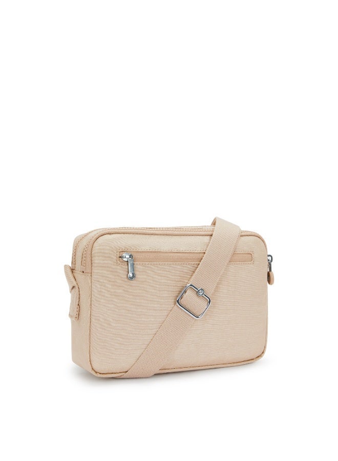 kipling Abanu M Crossbody with Adjustable Shoulder Strap Sparkled Beige - Image 5