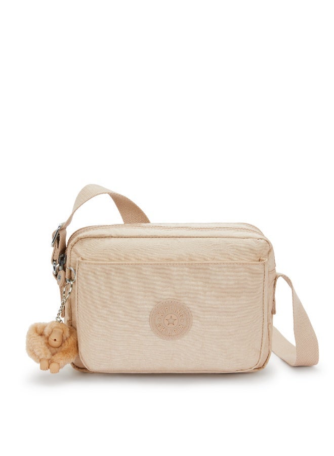 kipling Abanu M Crossbody with Adjustable Shoulder Strap Sparkled Beige - Image 1