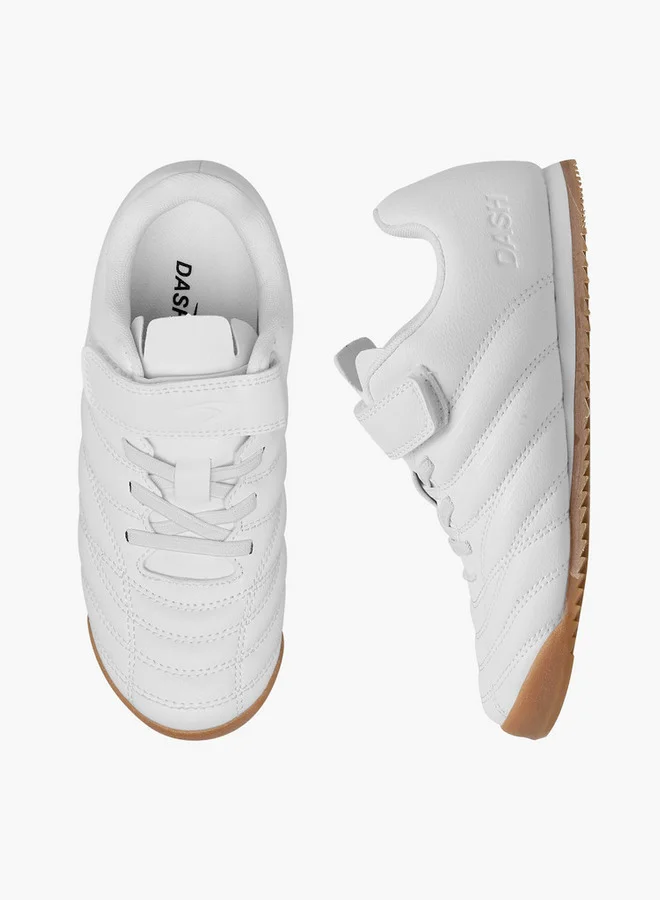 داش Boys Solid Sports Shoes with Hook and Loop Closure