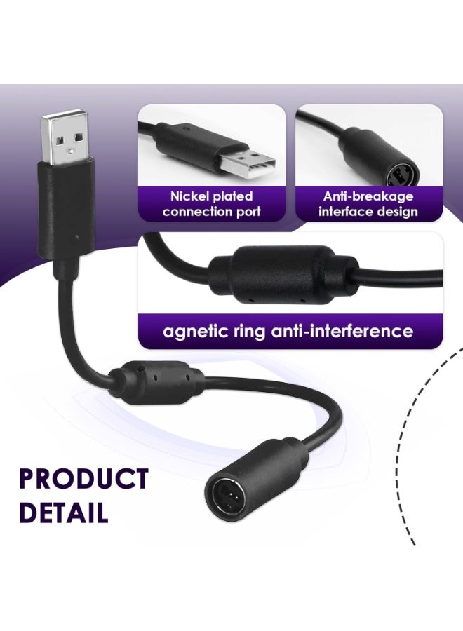غوغا ٣ قطع كابل USB قابل للفصل لجهاز Xbox 360، متوافق مع كابل Rocksmith Real Tone، ومحول كابل تحكم Xbox، ودونجل Guitar Hero لجهاز Logitech G920، وعجلة القيادة Thrustmaster 458 Spider - Image 5