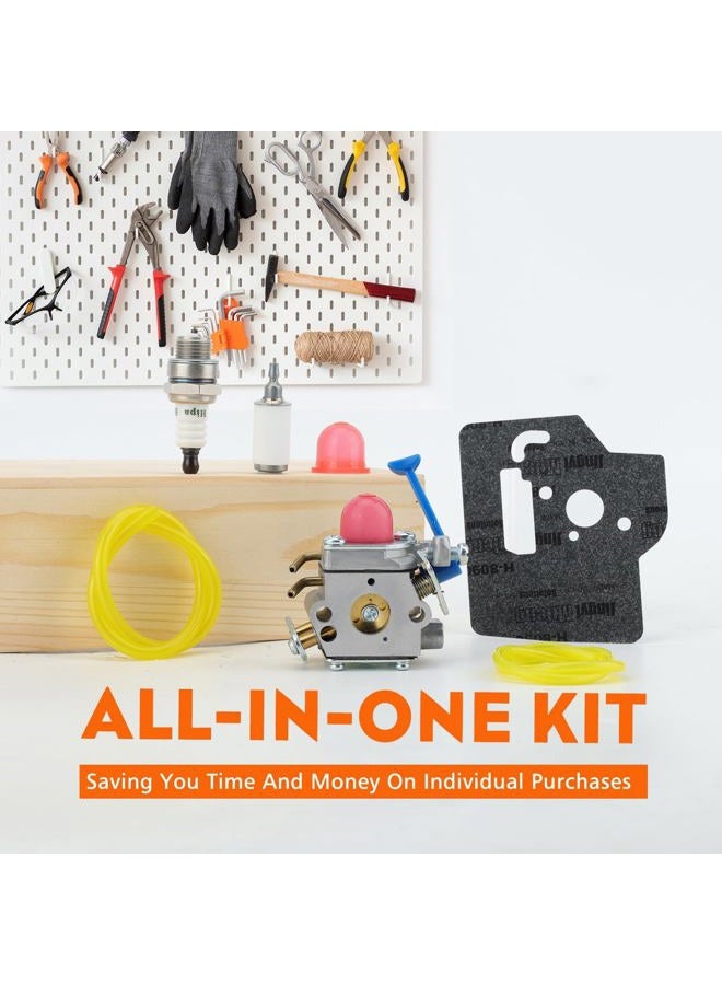 Hipa 545081848 C1Q-W40A Carburetor with Gasket Fuel Line Filter for Husqvarna 128c 128cd 128l 128ld 128ldx 128r Trimmer Edger - Image 3