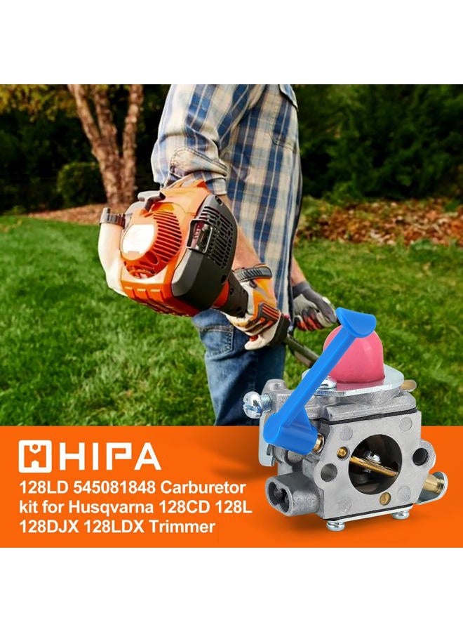Hipa 545081848 C1Q-W40A Carburetor with Gasket Fuel Line Filter for Husqvarna 128c 128cd 128l 128ld 128ldx 128r Trimmer Edger - Image 2