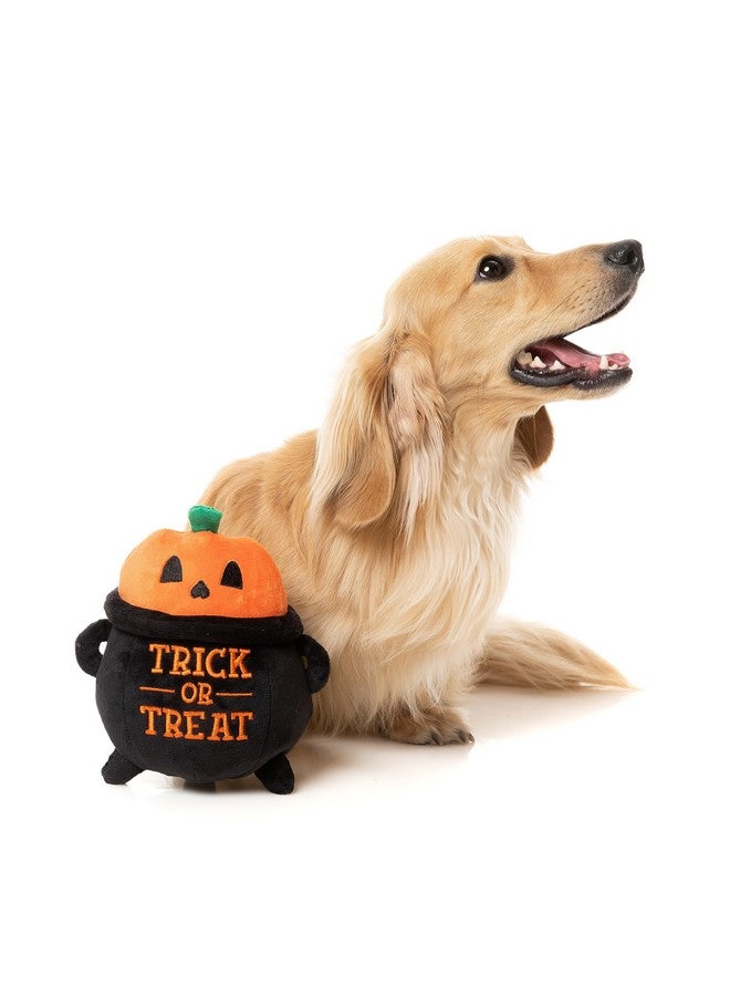 FuzzYard Trick Or Treat Halloween Pumpkin In Cauldron Plush Dog Toy For All Breed Sizes - Image 4