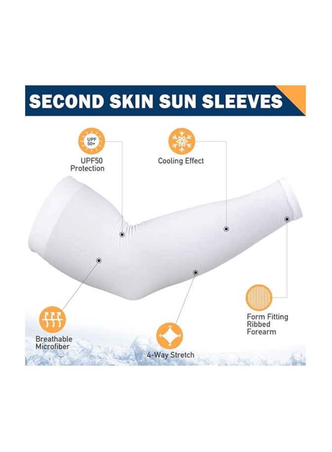 one Piece of Arm Cover Sleeves Unisex UV Protection Sleeves Cooling Sun Protection Arm Sleeves Sports Athletic Sleeves for Basketball Running Cycling Golfing