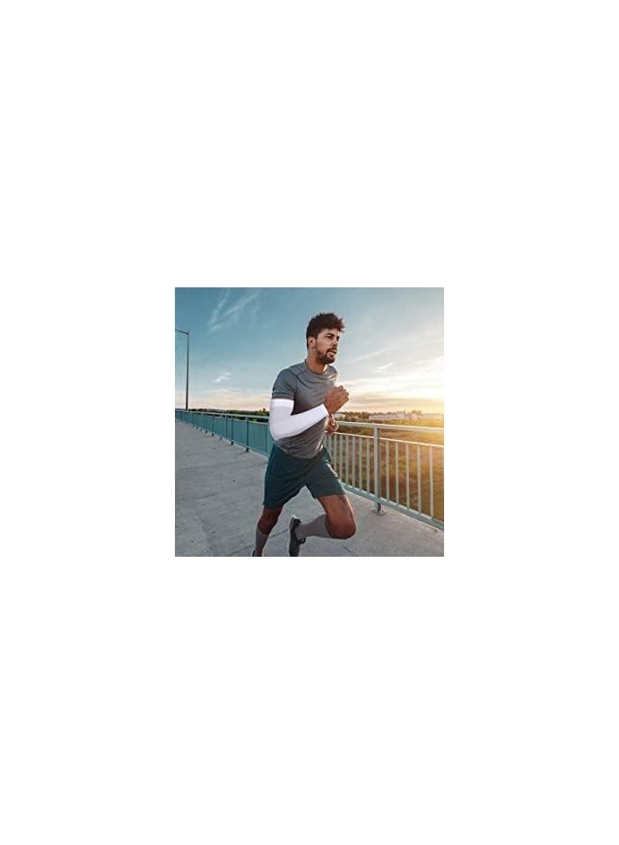 one Piece of Arm Cover Sleeves Unisex UV Protection Sleeves Cooling Sun Protection Arm Sleeves Sports Athletic Sleeves for Basketball Running Cycling Golfing