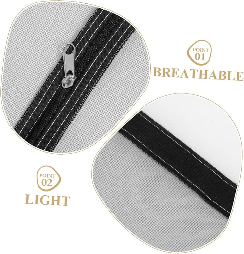 SUPVOX Dog Screen Door Zipper Heavy-Duty Pet Mesh Door Curtain for Cats and Dogs Easy Installation Mesh Trim Keeps Pets Secure Indoors - Image 3