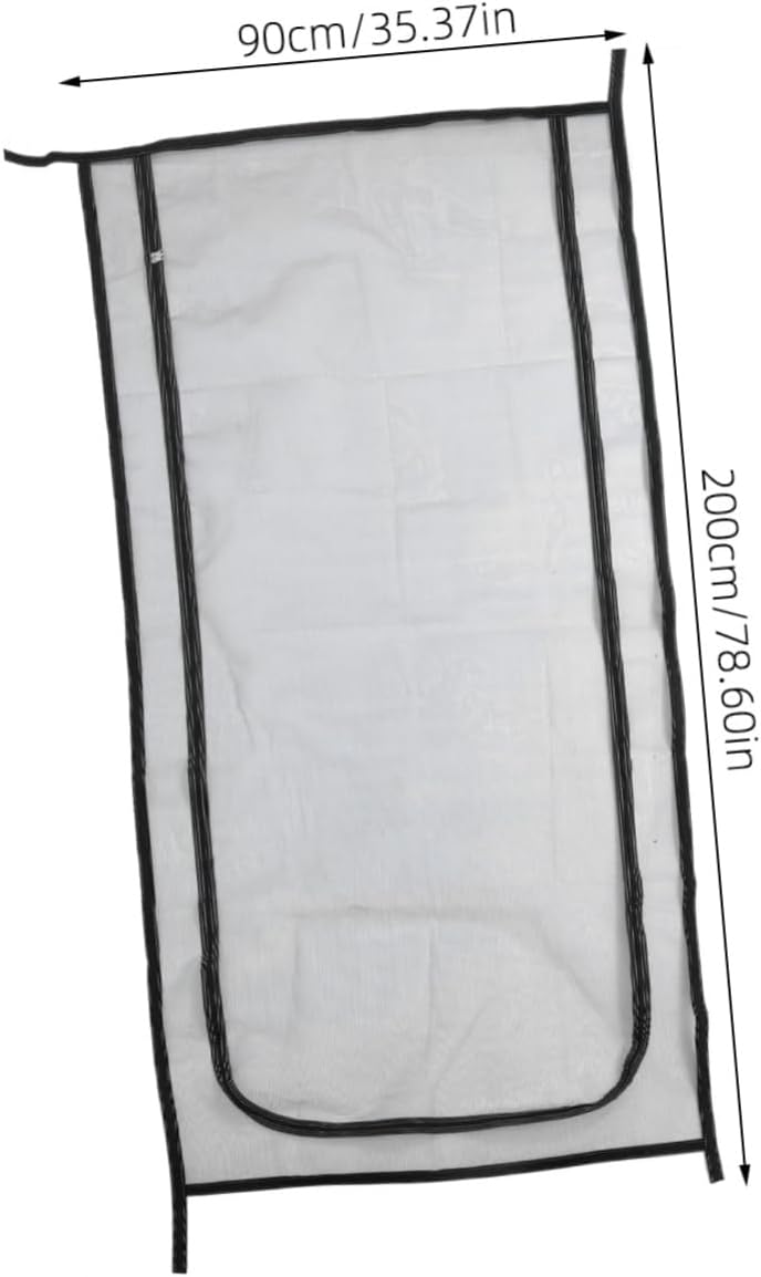 SUPVOX Dog Screen Door Zipper Heavy-Duty Pet Mesh Door Curtain for Cats and Dogs Easy Installation Mesh Trim Keeps Pets Secure Indoors - Image 2