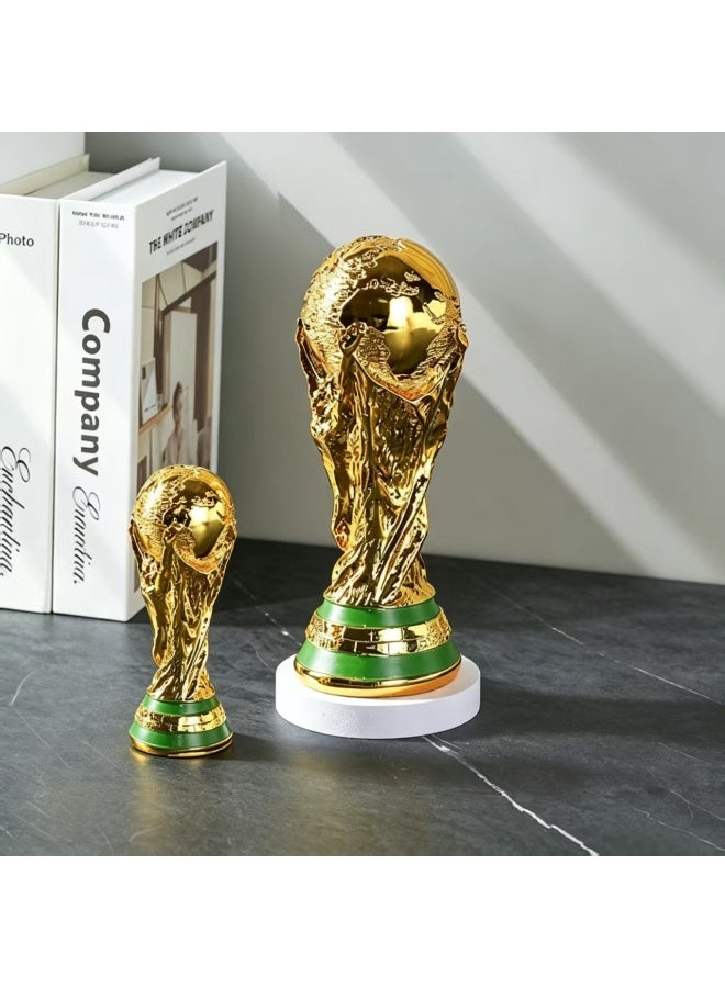 نسخة مقلدة لكأس بطولة كرة القدم مصنوعة من الراتنج، الارتفاع 12.99 بوصة - Image 2