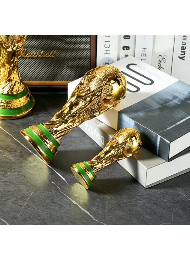 نسخة مقلدة لكأس بطولة كرة القدم مصنوعة من الراتنج، الارتفاع 12.99 بوصة - Image 4