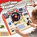TOP BRIGHT Toddler Busy Board Toy for Steering Wheel with Sounds Lights Sensory Montessori Toy for 3 Year Old Boys Girls Birthday Present Wooden Travel Toys for Kids Ages 3 - Image 4