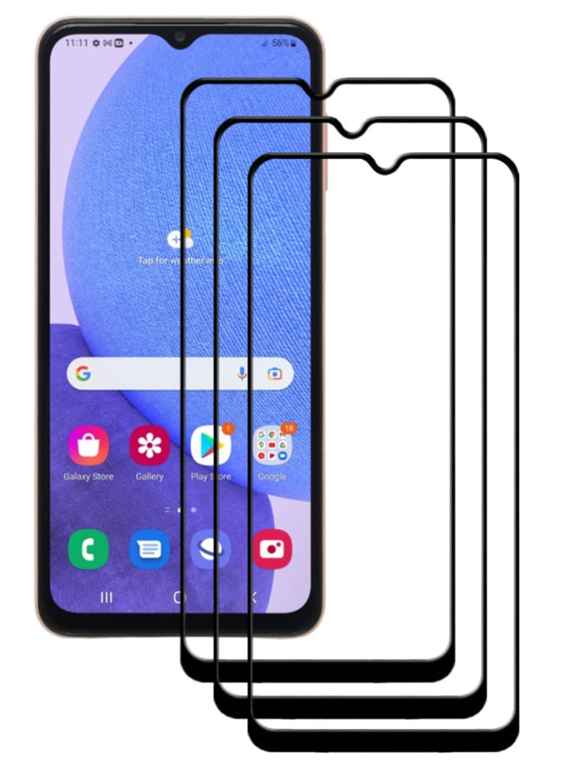 ACLIX 3 Pieces Antistatic ESD Dustproof Premium Quality High Definition Tempered Glass Screen Protector Designed For Samsung Galaxy A23 - Image 1