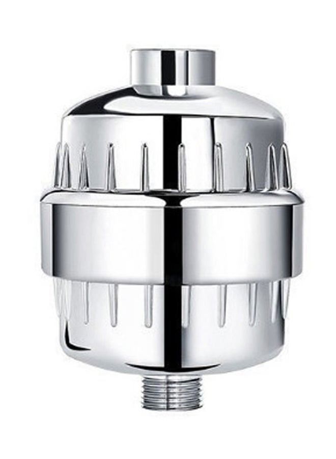 Shower Water Purifier Treatment Silver/White/Blue 19.5x9x9centimeter - Image 1