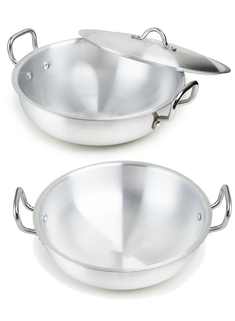 Shine Aluminum Pots Set Consisting of 5 Pots With Two Handles Size 2.5L/3.5L/4.5L/6L/7L - Image 2