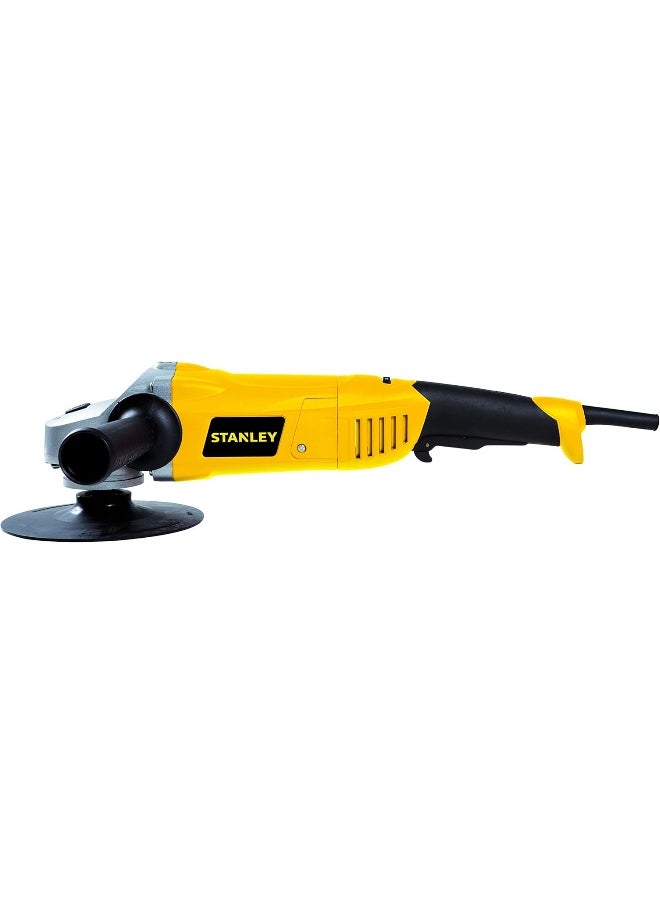 Stanley - Stanley Polisher 1300W  Black Yellow  180 Mm  Stgp1318K-B5 - Image 1