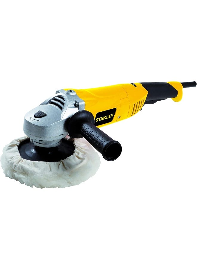 Stanley - Stanley Polisher 1300W  Black Yellow  180 Mm  Stgp1318K-B5 - Image 1