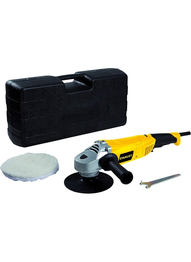 Stanley - Stanley Polisher 1300W  Black Yellow  180 Mm  Stgp1318K-B5 - Image 1