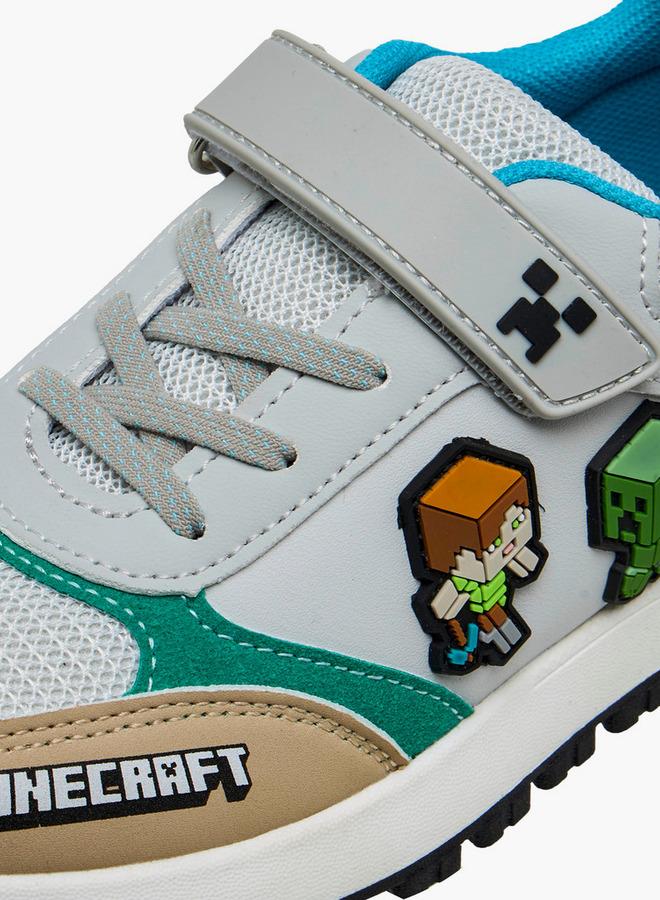 MINECRAFT Boys Hook and Loop Ankle Sneakers - Image 4