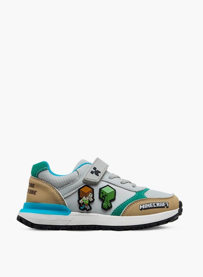 MINECRAFT Boys Hook and Loop Ankle Sneakers - Image 3