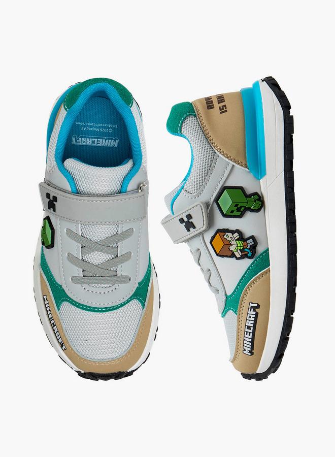 MINECRAFT Boys Hook and Loop Ankle Sneakers - Image 2