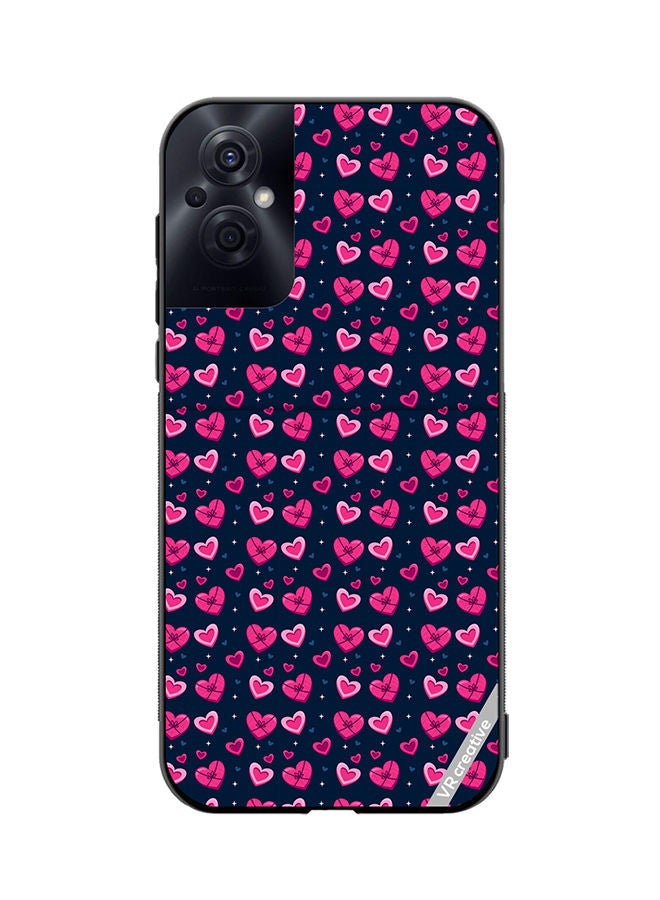 VR CREATIVE Protective Case Cover For Oppo Reno8 Z Love Pattern Design Multicolour - Image 1