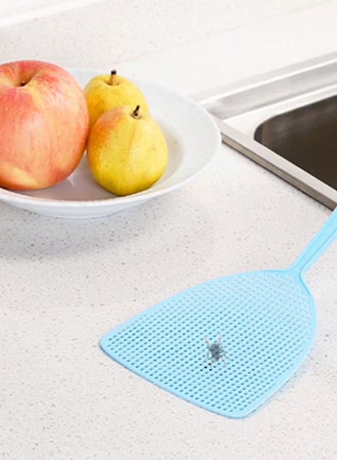 6PCS Plastic Fly Swatter Set with Long Handles, Durable Flexible Manual Fly Swatters for Indoor & Outdoor Use, Reusable Lightweight Insect Swatter for Home, Kitchen, Office, Garden & Camping, Assorted Colors, Easy Grip Pest Control Tool - Image 3