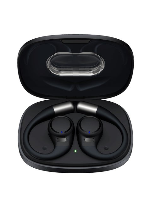 OW03U OWS wireless Bluetooth Earbuds, Fully open wearable earphones , long-term comfort, memory recall for connections, it intelligently supports dual connections, dual microphones, noise reduction, smart touch control, voice assistants, answering phone calls, music control