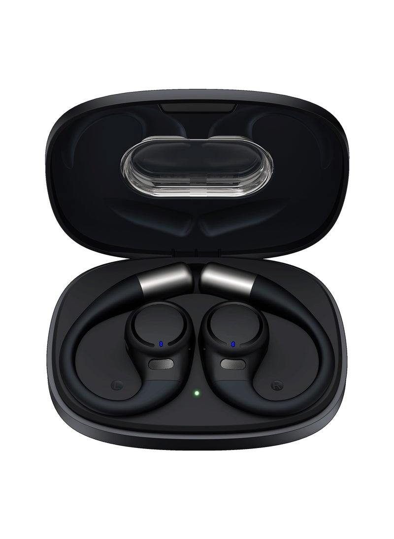 rsilou - OW03U OWS wireless Bluetooth Earbuds, Fully open wearable earphones , long-term comfort, memory recall for connections, it intelligently supports dual connections, dual microphones, noise reduction, smart touch control, voice assistants, answering phone calls, music control - Image 1