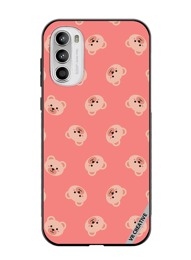 VR CREATIVE Protective Case Cover For Motorola Moto G82 Cute Flat Bears Design Multicolour - Image 1