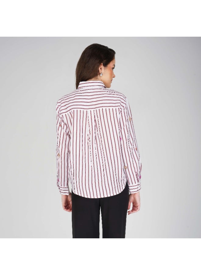 Linelle Soft Crepe Ladies Shirt – Collar Neck and Full Sleeves - Image 2