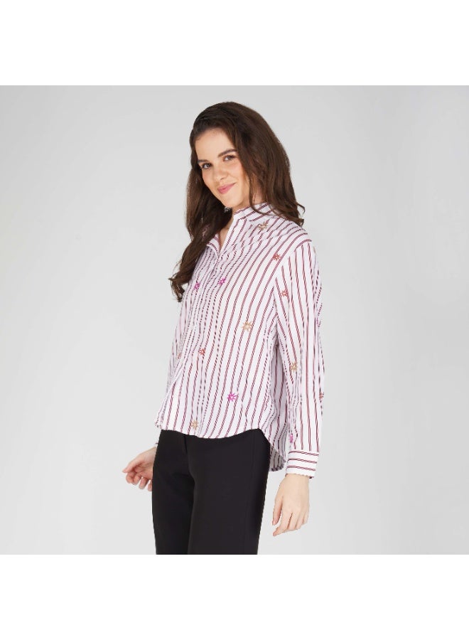 Linelle Soft Crepe Ladies Shirt – Collar Neck and Full Sleeves - Image 5