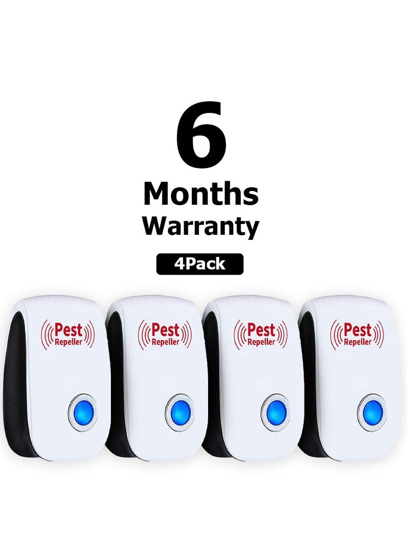 CATANES 4 Pack Of Ultrasonic Pest Repeller Plug in Insects Electronic Pest Repellent Rodent Repellent Indoor Pest Control for Home Kitchen Office With 6 Months Warranty  - Image 2