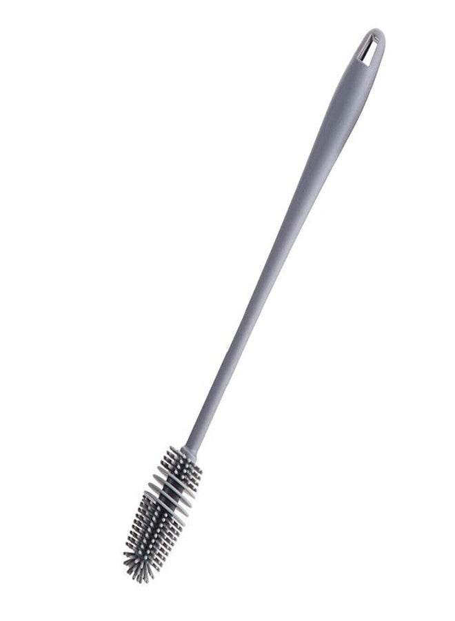 Sukhrup Baby Milk Bottle Silicone Bottle Cleaning Brush Cleaner Bottle Brush Rotary Long Handle Bottle Brush Nipple Cleaner Milk Bottle Washer for Water Bottles Tumblers Thermos Cup - Image 1
