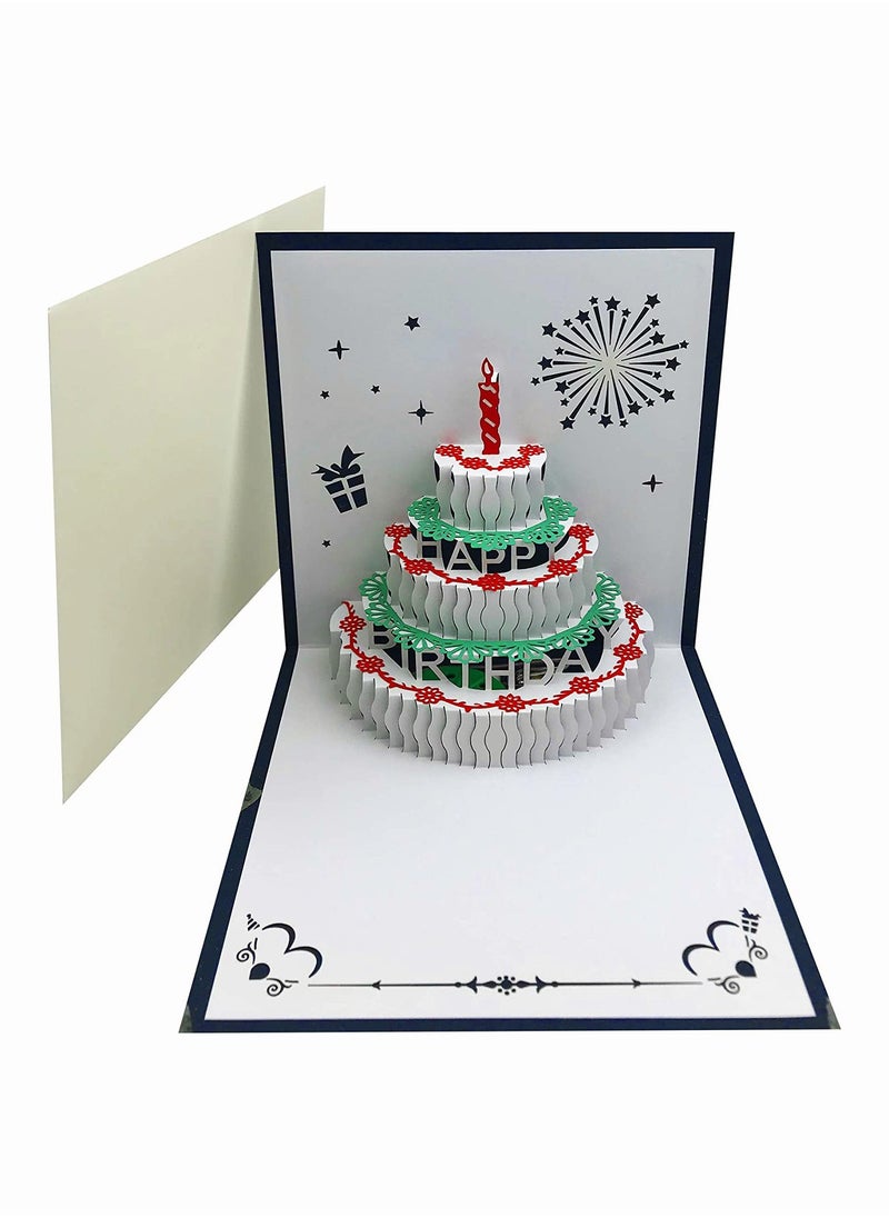 3D Birthday Cards, SYOSI Warming LED Light Birthday Cake Music Happy Birthday Card Postcards Pop Up Greeting Cards Laser Cut Cards Best for Mom, Wife, Sister, Boy, Girl (1 Pack 5.9 Inch) - pzsku/Z4172E5D803D5B26419D4Z/45/_/1705111228/69787b3d-162b-4333-8831-682f10a82ba7