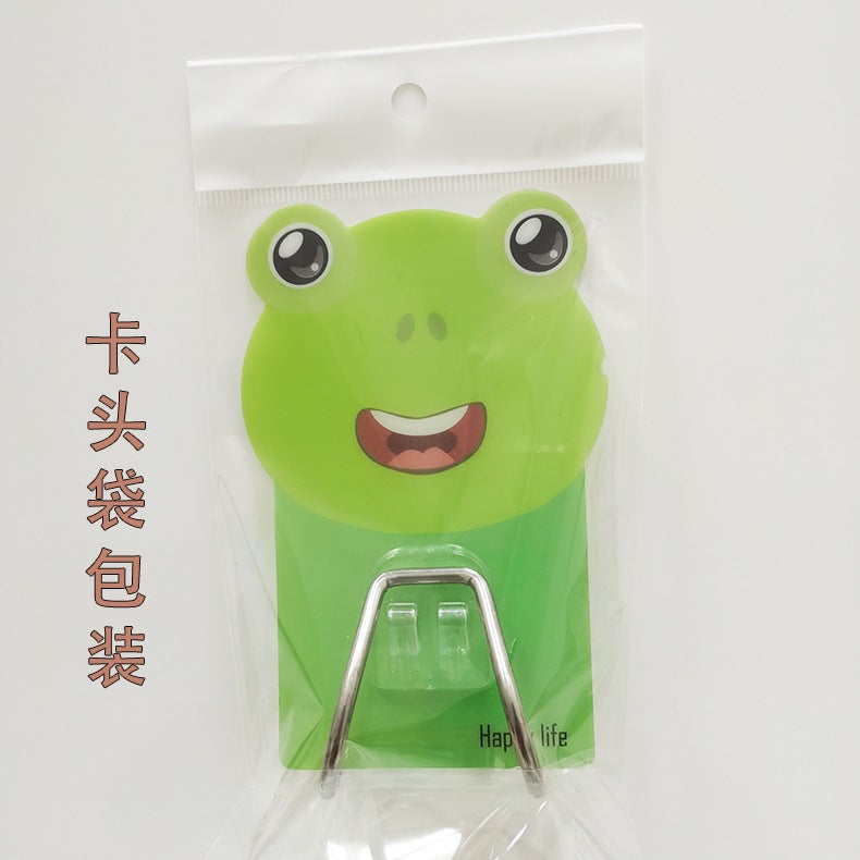 Adhesive Double Hooks for Kitchen  Bathroom Storage Pink Elephant - Image 4