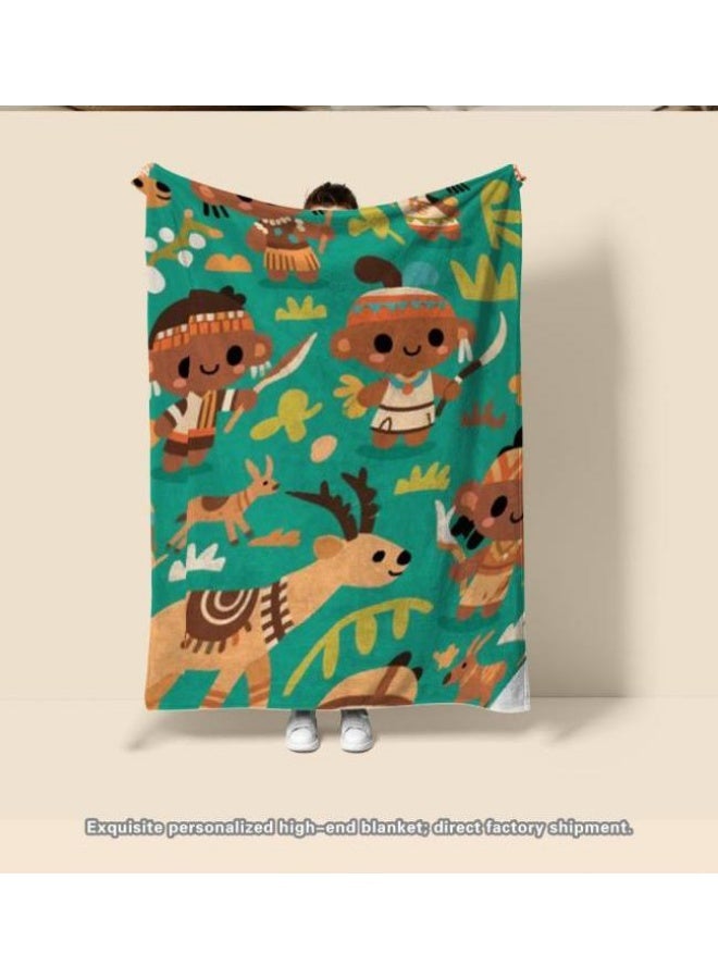 general Children's or student cartoon flannel thin blanket (warm and comfortable, suitable for sleep, games) 100cm*150cm - Image 5