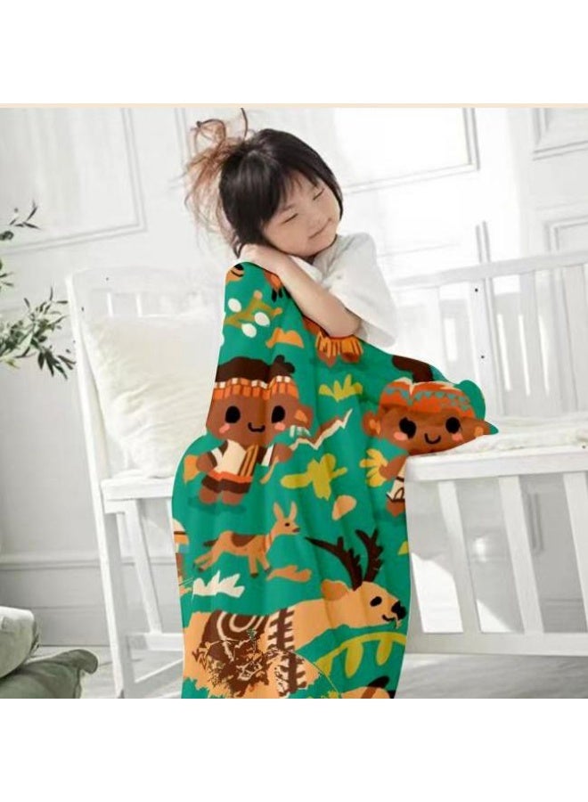 general Children's or student cartoon flannel thin blanket (warm and comfortable, suitable for sleep, games) 100cm*150cm - Image 4