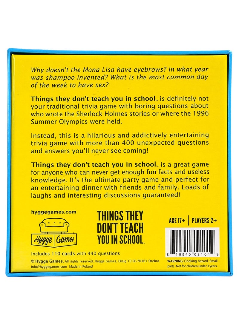RedMapleTEK - Family Reunion Card Games "Things They Don't Teach You in School", Fun Card Games, Friday Games, Holiday Card Games - Image 1