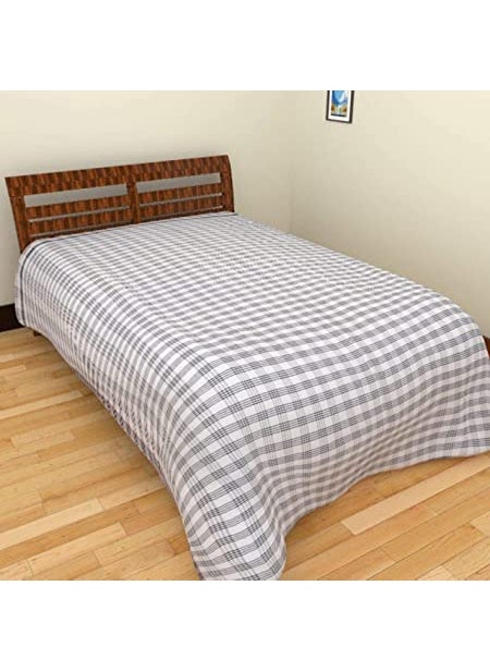 Generic KH White Cotton Khes Top Sheet and Ac Blanket Comfortable Blanket for All Weathers Special for Summers Size 60X90 inch KCKHES3  - Image 2