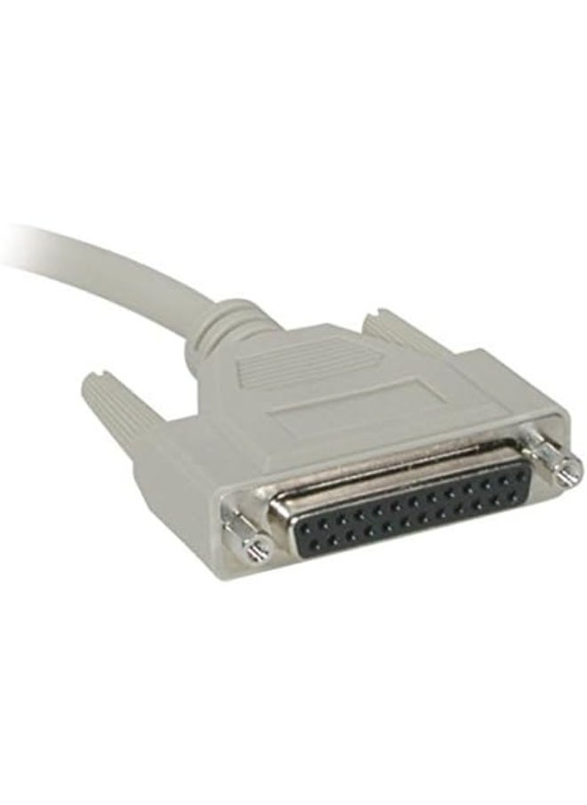 C2G C2G/Cables To Go Legrand - C2G DB25 M/F RS232 Serial Extension Cable with Male and Female DB25 Connectors, Beige PC Extension Cable, 10 Foot Serial Port Cable, 1 Count, C2G 02656  - Image 3