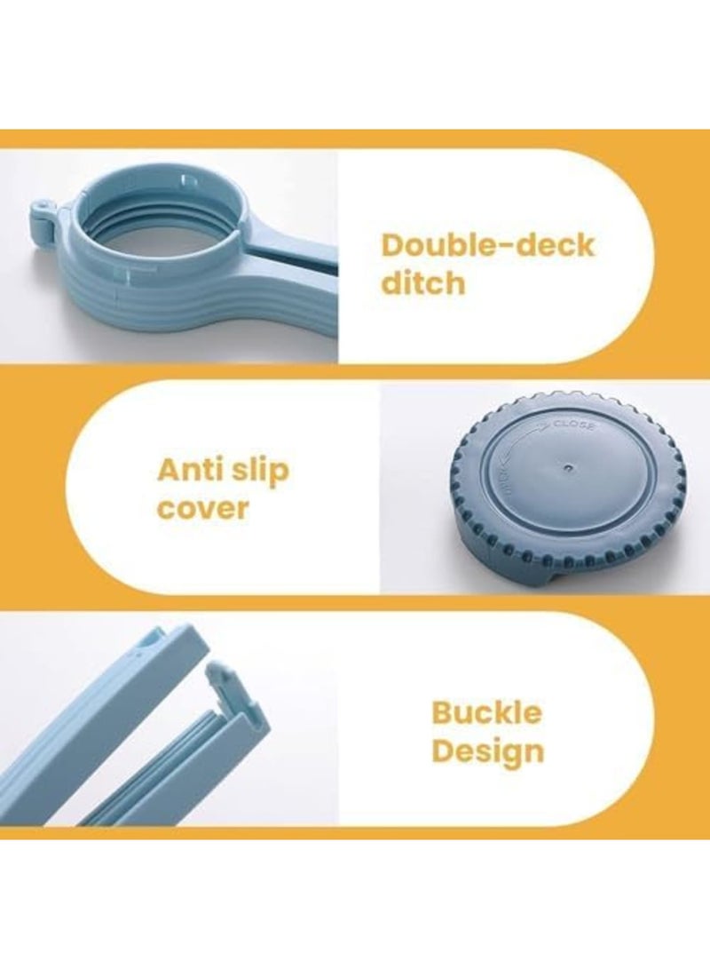 SYOSI Food Bag Sealing Clips with Pour Spout - 2 Pack Airtight Storage Clamps for Cereal/Dog Food/Flour/Snacks, Reusable Bag Sealers for Pantry & Kitchen (Large) - Image 5