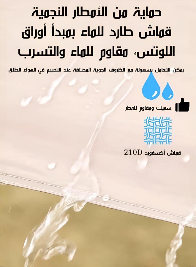 مظلة حماية شمسية كبيرة للأنشطة الخارجية والتخييم؛ خيمة تظليل مقاومة للأشعة فوق البنفسجية - Image 3