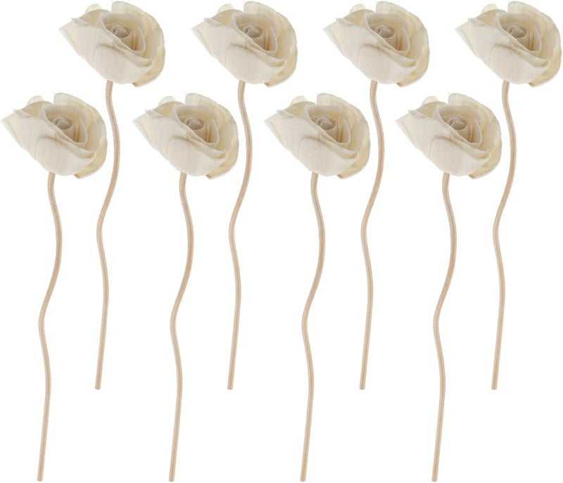 woobles 8pcs Rattan Reed Diffuser Sticks Flower Shaped Oil Diffuser Sticks Essential Oil Diffuser Sticks Refill for Home Fragrance - Image 1