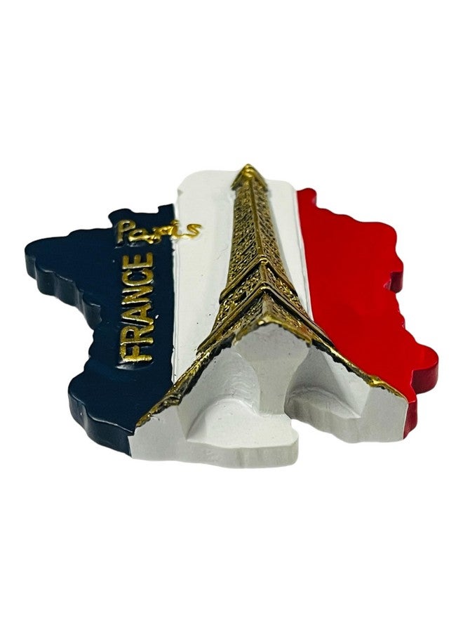 Krisah Fridge Magnet Resin 4D Countries Magnet Gift Souvenir Travel Magnets (Blue France)