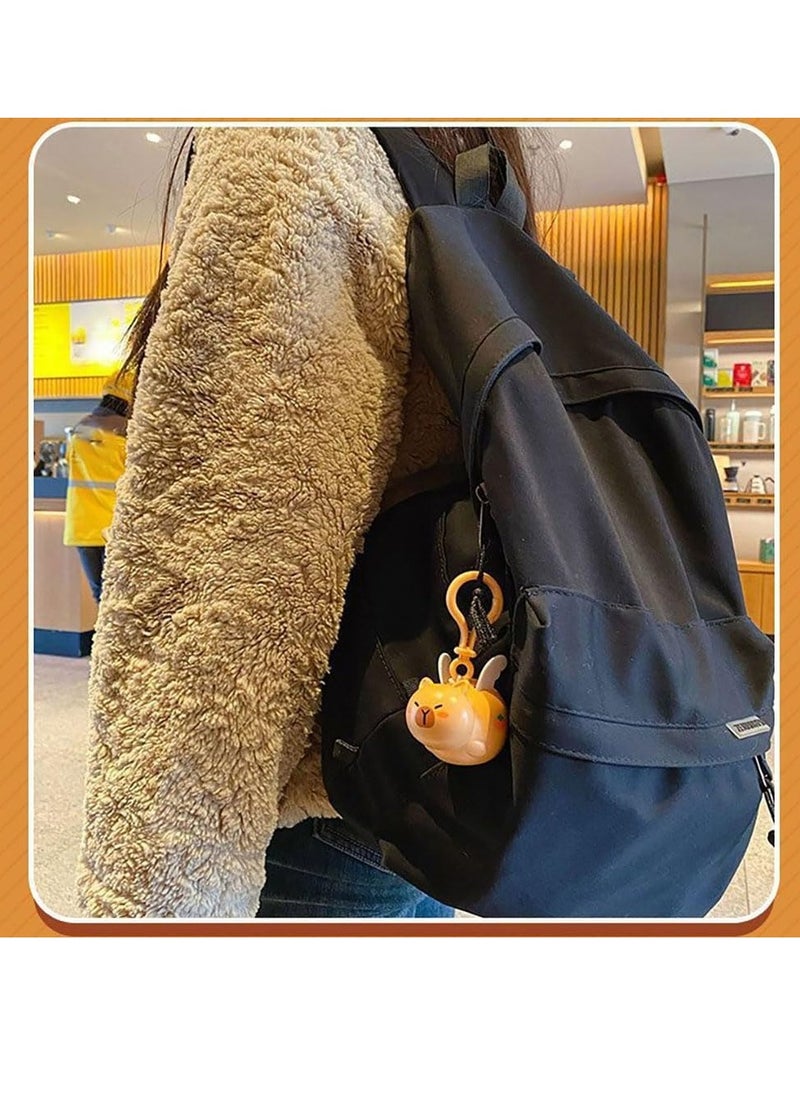Generic Funny Pull-String Flying Capybara Keychain,Pullback String Flying Backpack Pendant Charms,Car Hanging Pendant  - Image 4