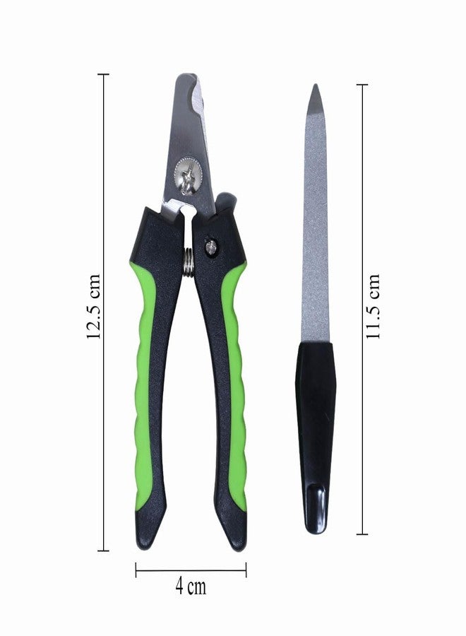 Plushmate Stainless Steel Nail Cutter with Filler for Dogs and Cats (Small, Color May Vary) - Image 2