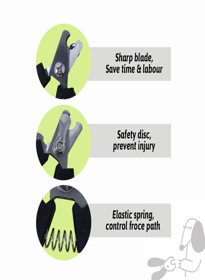 Plushmate Stainless Steel Nail Cutter with Filler for Dogs and Cats (Small, Color May Vary) - Image 3